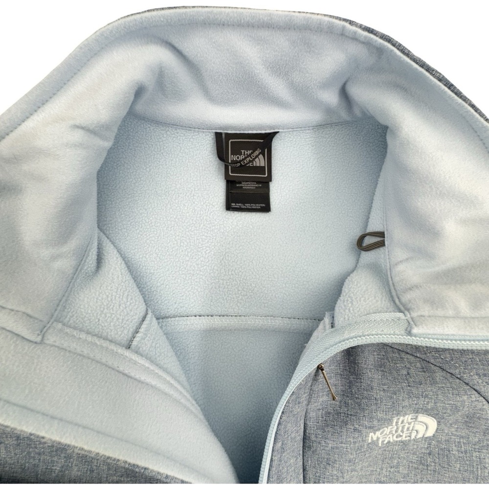 The North Face Women's Wind Wall Fleece Lined Jacket - Heather Blue Large - Picture 5 of 9